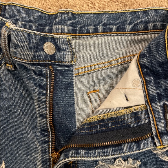 Levi’s 505 distressed jeans short size 32 - Picture 6 of 8